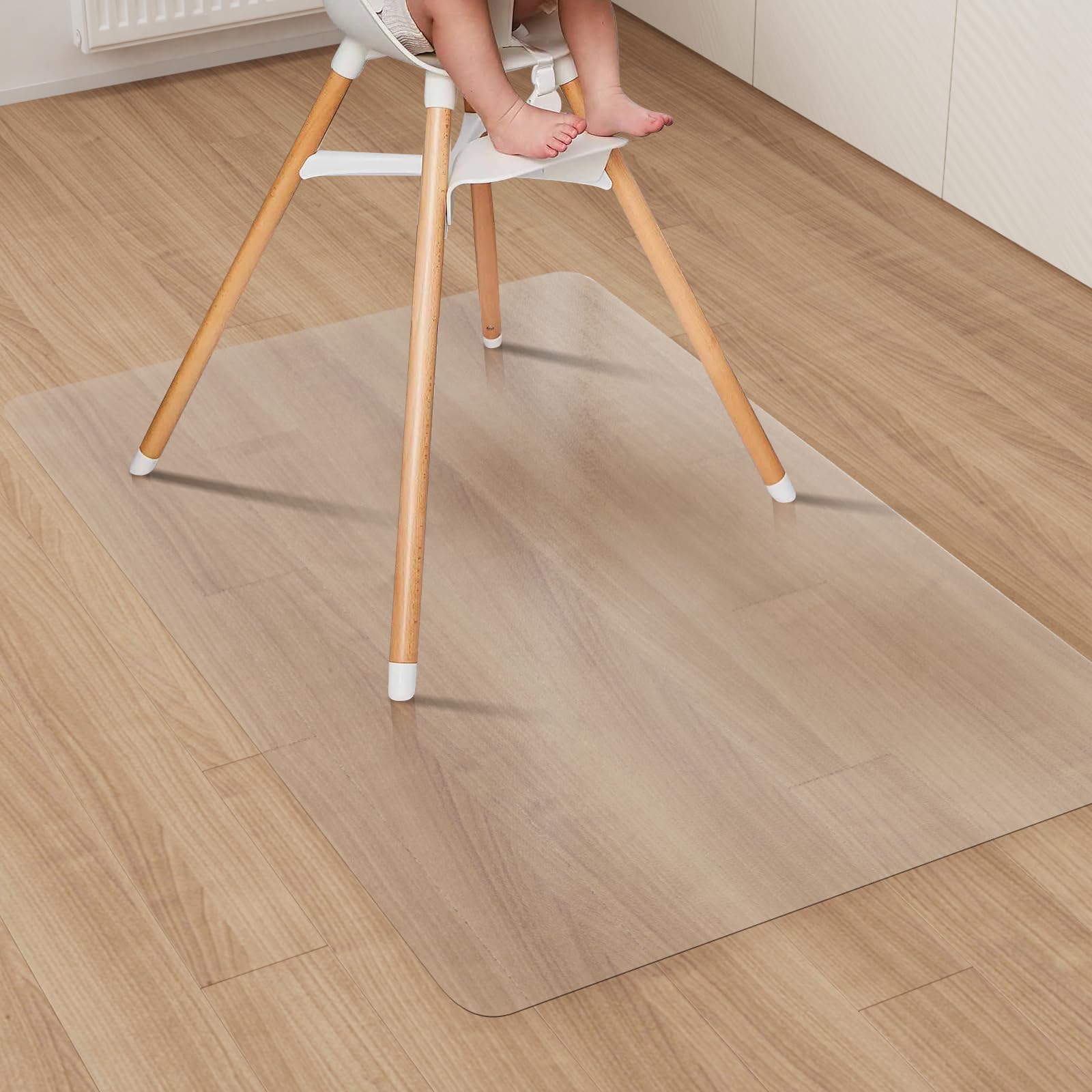 Amazon.com: Clear Plastic Area Mat for Under High Chair, 3'×5' No
